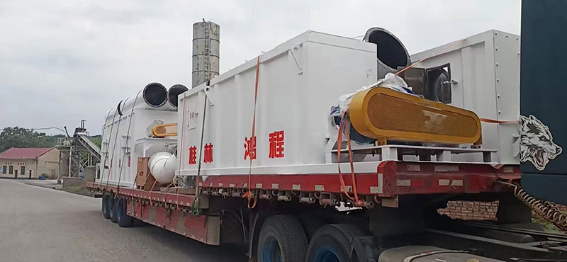 湖南某老板訂購時產十五噸氫氧化鈣生產線貨物到場剪影！