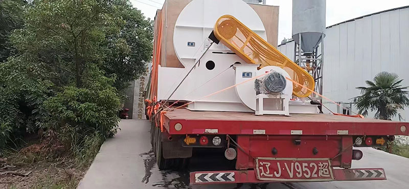 湖南某老板訂購時產十五噸氫氧化鈣生產線貨物到場剪影！