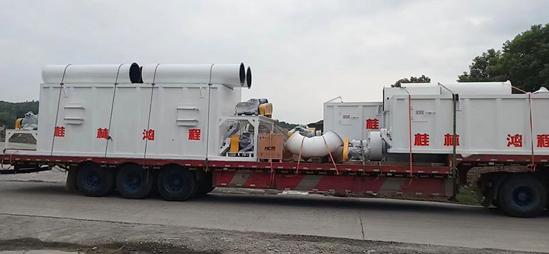 湖南某老板訂購時產十五噸氫氧化鈣生產線貨物到場剪影！